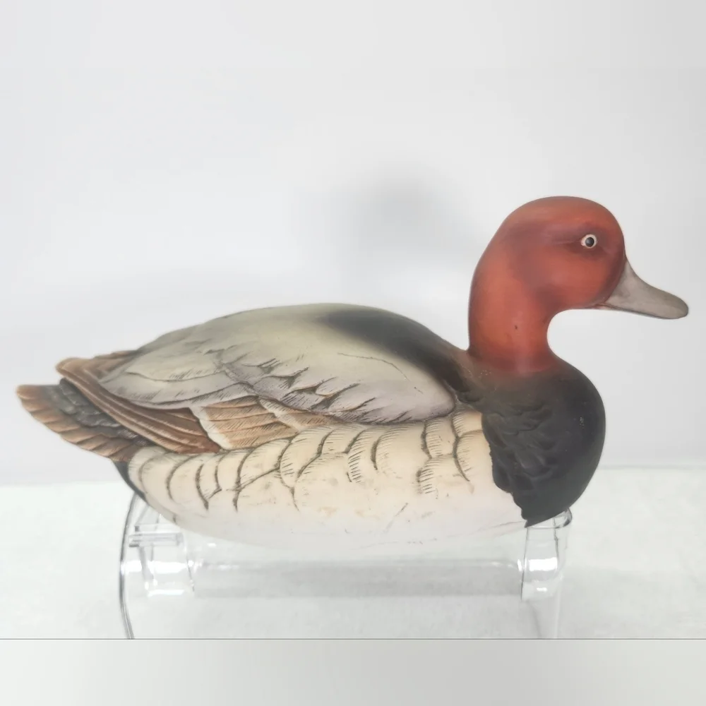Vintage Andrea By Sadek Porcelain Canvasback Multicolor Duck Figurine 7915